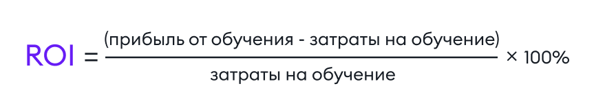 Формула расчёта ROI Формула расчёта ROI