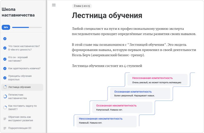 Пример урока из Школы наставничества